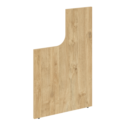 Onix Стойка (боковина) завершающая высокая с вырезом левая O.R-SVV (L) Тиквуд Светлый 25*766*1187