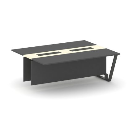 Steel Meet Проходной модуль L=2000 KMK-PR.B.SPPW-20 Антрацит/Ваниль Глянец/Металл Антрацит 2000*1600