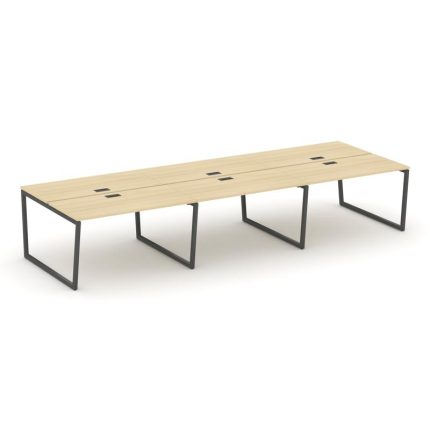 Style Project Рабочая станция 2-х сторон. SN-4T2.DRS-081 Акация Лорка/Металл Антрацит/Заглушка Пласт