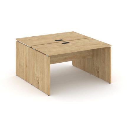 Style Project Рабочая станция 2-х сторон. SN-D.DRS-014 Тиквуд Светлый/Черная Заглушка 1580*1432*750