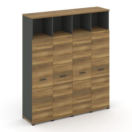 Concept Шкаф 4 узкие секции, 5 ниш CN.STU-546 A Сандал Янтарный/Антрацит/Металл Антрацит 1668*420*19