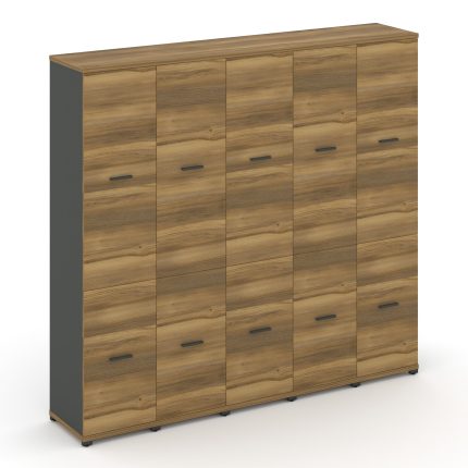 Concept Шкаф 5 узких секций, 5 ниш CN.STU-552 A Сандал Янтарный/Антрацит/Металл Антрацит 2084*420*19