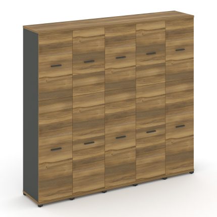 Concept Шкаф 5 узких секций, 5 ниш CN.STU-555 A Сандал Янтарный/Антрацит/Металл Антрацит 2084*420*19