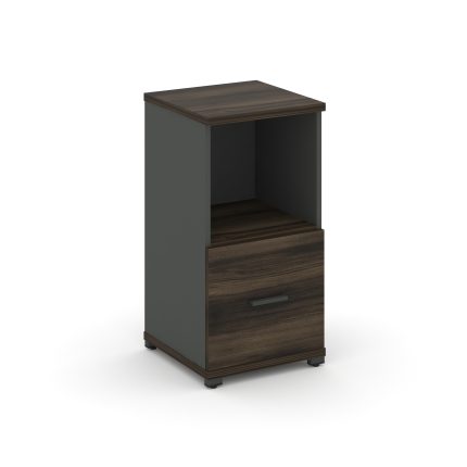 Concept Шкаф 1 узкая секция, 2 ниши CN.STU-211 A Дуб Мали/Антрацит/Металл Антрацит 420*420*818