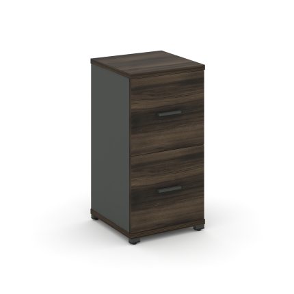 Concept Шкаф 1 узкая секция, 2 ниши CN.STU-212 A Дуб Мали/Антрацит/Металл Антрацит 420*420*818