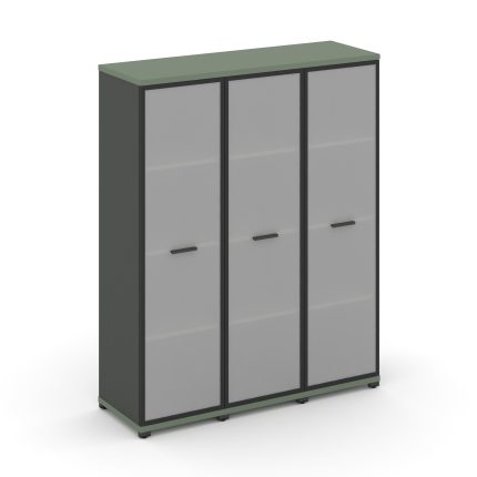 Concept Шкаф 3 узкие секции, 4 ниши CN.STU-436 RMB A Кобо/Антрацит/Металл Антрацит/Сатин 1252*420*15