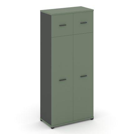 Concept Шкаф 1 широкая секция, 5 ниш CN.STS-517 A Кобо/Антрацит/Металл Антрацит 836*420*1922