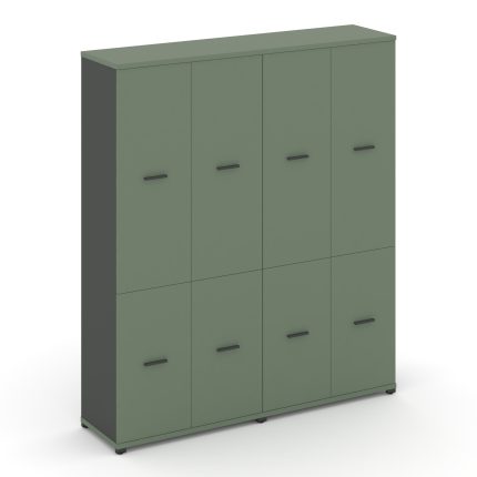 Concept Шкаф 2 широкие секции, 5 ниш CN.STS-522 A Кобо/Антрацит/Металл Антрацит 1668*420*1922