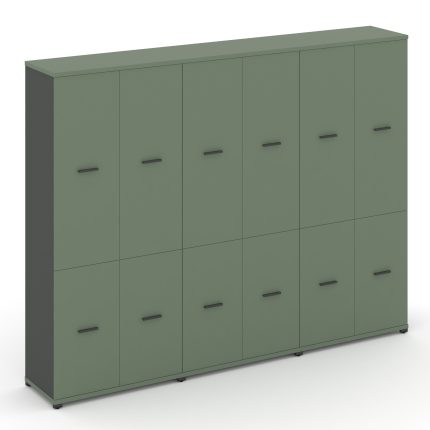 Concept Шкаф 3 широкие секции, 5 ниш CN.STS-532 A Кобо/Антрацит/Металл Антрацит 2500*420*1922