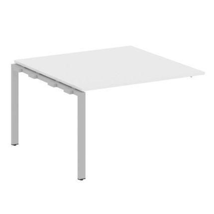 Metal System Проходной элемент перег. стола на П-образном м/к БП.ППРГ-2 Белый/Металл Серый 1200*1235