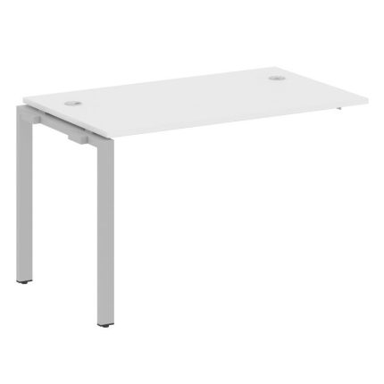 Metal System Проходной элемент рабочей станции на П-образном м/к БП.ПРС-СП-1.2 Белый/Металл Серый 12