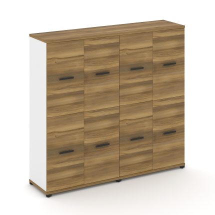 Concept Шкаф 2 широкие секции, 4 ниши CN.STS-422 B Сандал Янтарный/Белый Бриллиант/Металл Черный 166