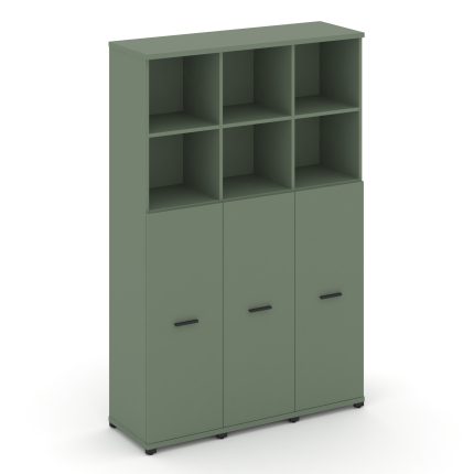 Concept Шкаф 3 узкие секции, 5 ниш CN.STU-534 B Кобо/Металл Черный 1252*420*1922