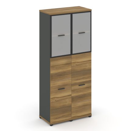 Concept Шкаф 2 узкие секции, 5 ниш CN.STU-525 RMB A Сандал Янтарный/Антрацит/Металл Антрацит/Сатин 8