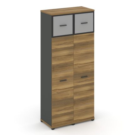 Concept Шкаф 2 узкие секции, 5 ниш CN.STU-527 RMB A Сандал Янтарный/Антрацит/Металл Антрацит/Сатин 8