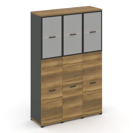 Concept Шкаф 3 узкие секции, 5 ниш CN.STU-535 RMB A Сандал Янтарный/Антрацит/Металл Антрацит/Сатин 1