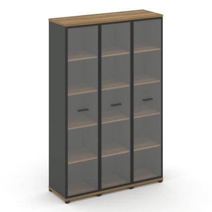 Concept Шкаф 3 узкие секции, 5 ниш CN.STU-538 RPB A Сандал Янтарный/Антрацит/Металл Антрацит/Прозрач