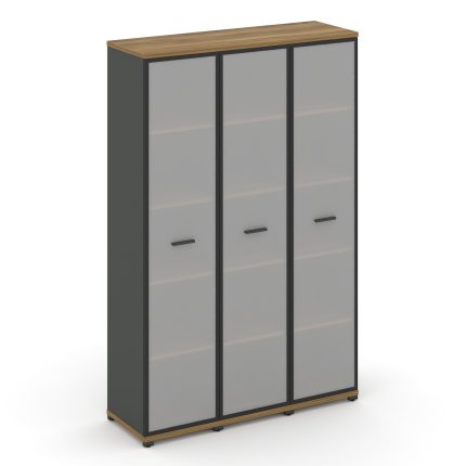 Concept Шкаф 3 узкие секции, 5 ниш CN.STU-538 RMB A Сандал Янтарный/Антрацит/Металл Антрацит/Сатин 1