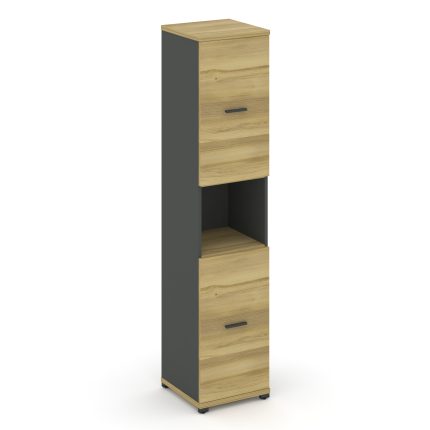 Concept Шкаф 1 узкая секция, 5 ниш CN.STU-513 A Дуб Винченцо/Антрацит/Металл Антрацит 420*420*1922