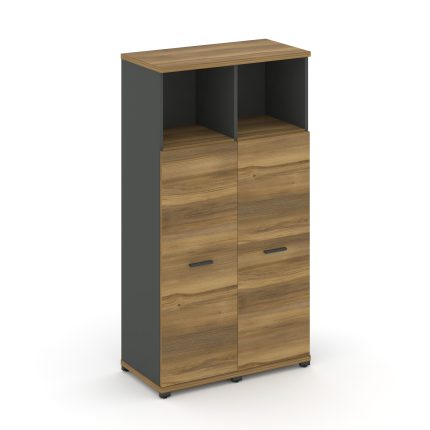 Concept Шкаф 2 узкие секции, 4 ниши CN.STU-423 A Сандал Янтарный/Антрацит/Металл Антрацит 836*420*15