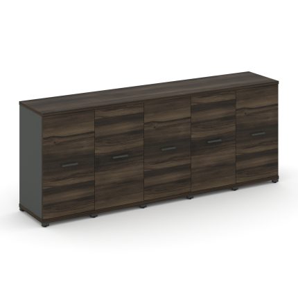 Concept Шкаф 5 узких секций, 2 ниши CN.STU-253 A Дуб Мали/Антрацит/Металл Антрацит 2084*420*818