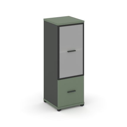 Concept Шкаф 1 узкая секция, 3 ниши CN.STU-312 RMB A Кобо/Антрацит/Металл Антрацит/Сатин 420*420*118