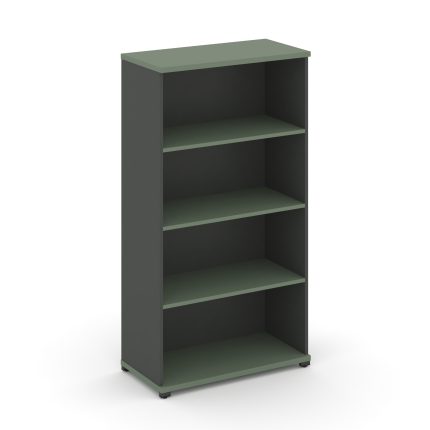 Concept Стеллаж 1 широкая секция, 4 ниши CN.STS-410 Кобо/Антрацит/Металл Антрацит 836*420*1554