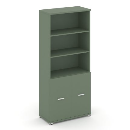 Concept Шкаф 1 широкая секция, 5 ниш CN.STS-511 W Кобо/Металл Белый 836*420*1922