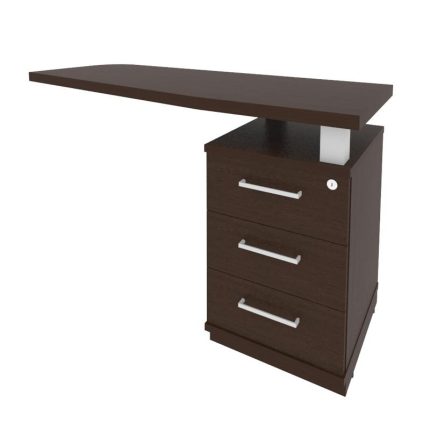 First Тумба приставная с топом правая KTP-2 (R) Венге Цаво 1300*500*765