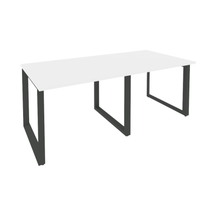 Onix Стол переговорный O.MO-PRG-2.1 Белый Бриллиант/Металл Антрацит 1960*980*750