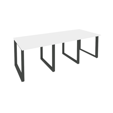 Onix Стол переговорный O.MO-PRG-3.0 Белый Бриллиант/Металл Антрацит 2340*980*750