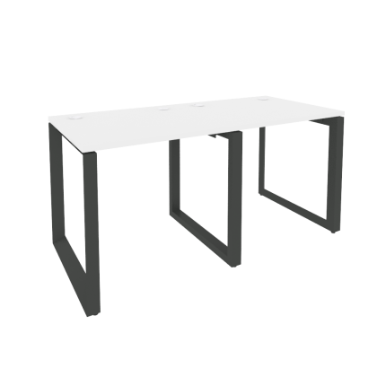 Onix Рабочая станция на О-образном м/к O.MO-RS-2.0.7 Белый Бриллиант/Металл Антрацит 1560*720*750