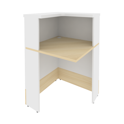 Style Угловой модуль левый Л.УМ-1 (L) Акация Лорка/Белый 736*736*1156