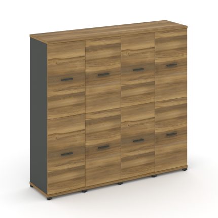 Concept Шкаф 4 узкие секции, 4 ниши CN.STU-442 A Сандал Янтарный/Антрацит/Металл Антрацит 1668*420*1