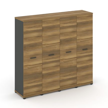 Concept Шкаф 4 узкие секции, 4 ниши CN.STU-446 A Сандал Янтарный/Антрацит/Металл Антрацит 1668*420*1