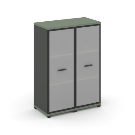 Concept Шкаф 2 узкие секции, 3 ниши CN.STU-326 RMB A Кобо/Антрацит/Металл Антрацит/Сатин 836*420*118