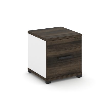 Concept Шкаф 1 узкая секция, 1 ниша CN.STU-113 B Дуб Мали/Белый Бриллиант/Металл Черный 420*420*450