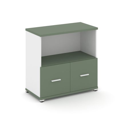 Concept Шкаф 1 широкая секция, 2 ниши CN.STS-211 W Кобо/Белый Бриллиант/Металл Белый 836*420*818