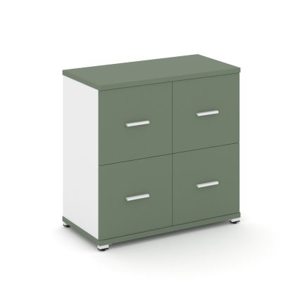 Concept Шкаф 1 широкая секция, 2 ниши CN.STS-212 W Кобо/Белый Бриллиант/Металл Белый 836*420*818