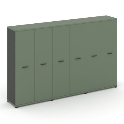 Concept Шкаф 3 широкие секции, 4 ниши CN.STS-436 A Кобо/Антрацит/Металл Антрацит 2500*420*1554