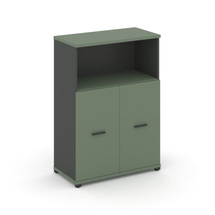 Concept Шкаф 1 широкая секция, 3 ниши CN.STS-313 A Кобо/Антрацит/Металл Антрацит 836*420*1186