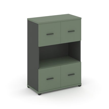 Concept Шкаф 1 широкая секция, 3 ниши CN.STS-315 A Кобо/Антрацит/Металл Антрацит 836*420*1186