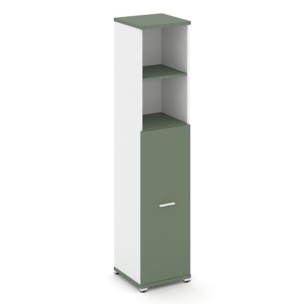 Concept Шкаф 1 узкая секция, 5 ниш CN.STU-514 W Кобо/Белый Бриллиант/Металл Белый 420*420*1922