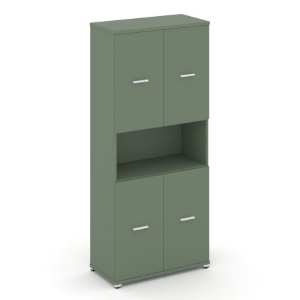 Concept Шкаф 1 широкая секция, 5 ниш CN.STS-513 W Кобо/Металл Белый 836*420*1922