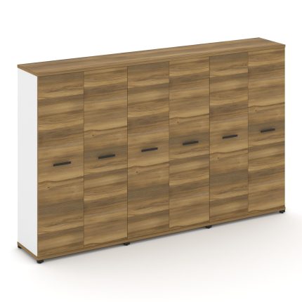 Concept Шкаф 3 широкие секции, 4 ниши CN.STS-436 B Сандал Янтарный/Белый Бриллиант/Металл Черный 250