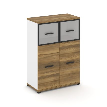 Concept Шкаф 1 широкая секция, 3 ниши CN.STS-314 RMB B Сандал Янтарный/Белый Бриллиант/Металл Черный