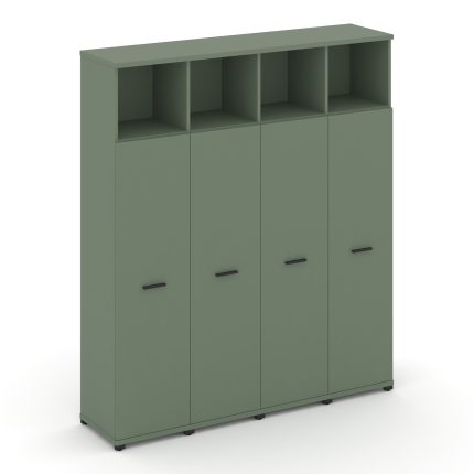 Concept Шкаф 4 узкие секции, 5 ниш CN.STU-546 B Кобо/Металл Черный 1668*420*1922