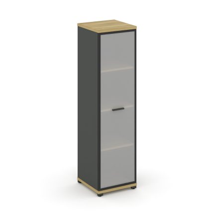 Concept Шкаф 1 узкая секция, 4 ниши CN.STU-416 RMB A Дуб Винченцо/Антрацит/Металл Антрацит/Сатин 420