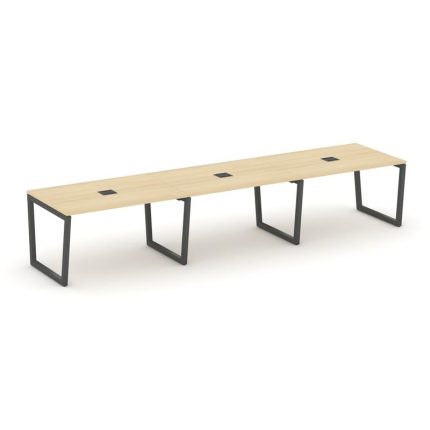 Style Project Стол переговорный SN-5T2.SPRG-021 Акация Лорка/Металл Антрацит/Заглушка Металл Антраци