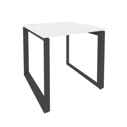 Onix Стол рабочий на О-образном м/к O.MO-SP-0.8 Белый Бриллиант/Металл Антрацит 780*800*750